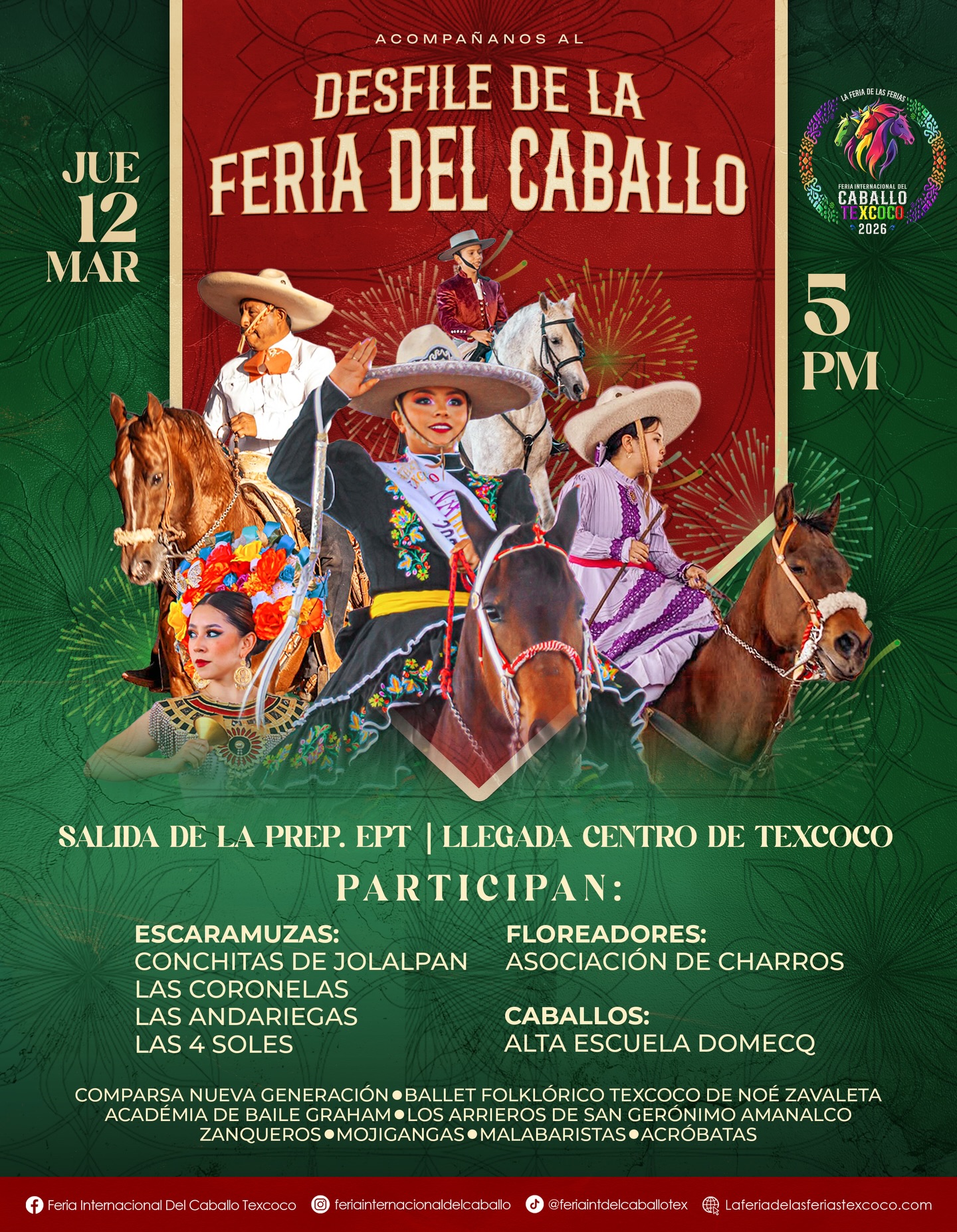 desfile feria del caballo texcoco 2026